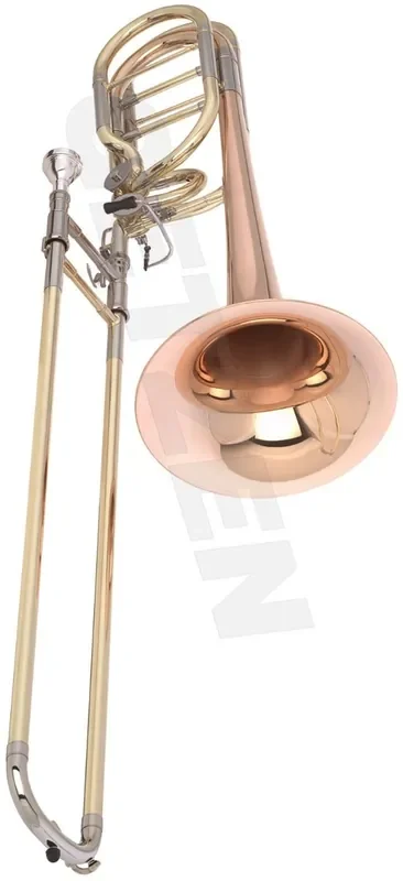 1052FDR Getzen Eterna Series Independent Bass Trombone – Clear lacquer finish
