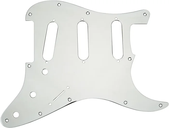 11-Hole Modern-Style Plated Brass Stratocaster® S/S/S Pickguards