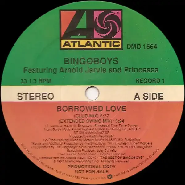 12″ Single Bingoboys, Arnold Jarvis, Princessa (2) – Borrowed Love