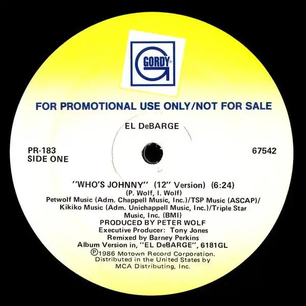 12″ Single El DeBarge – Who‘s Johnny