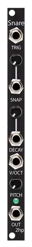 2hp Snare Eurorack Module – Black Faceplate