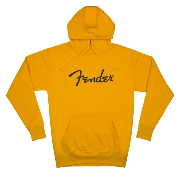 4Sound. Fender Spaghetti Logo Hoodie, Butterscotch Blonde Mens M