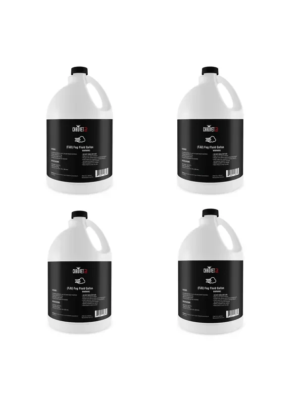 4x CHAUVET DJ FJU Fog Juice Gallon
