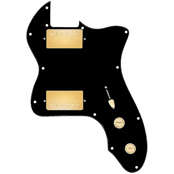 920D Custom ‘72 Thinline Tele Loaded Pickguard With Gold Smoothie Humbuckers & Aged White Knobs Black Guitar Center