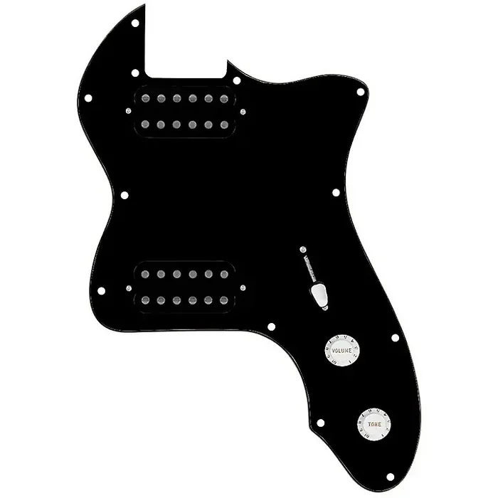 920D Custom ‘72 Thinline Tele Loaded Pickguard With Uncovered Smoothie Humbuckers & White Knobs Black Guitar Center
