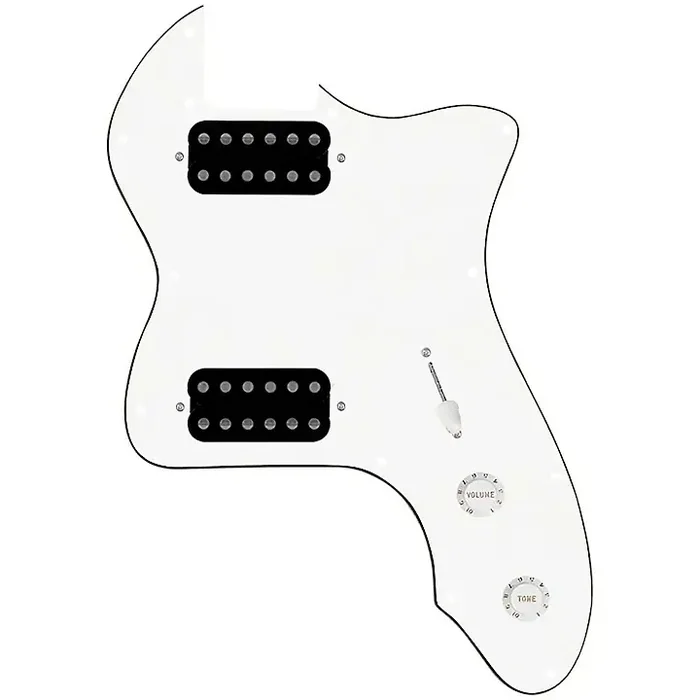 920D Custom ‘72 Thinline Tele Loaded Pickguard With Uncovered Smoothie Humbuckers & White Knobs White Guitar Center