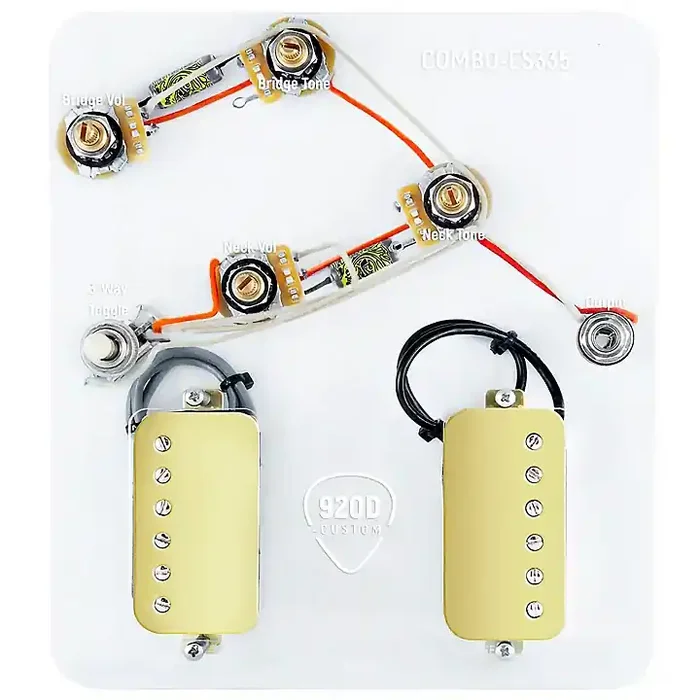 920D Custom Combo Kit for ES-335 With Gold Smoothie Humbuckers & ES335-V Wiring Harness Guitar Center