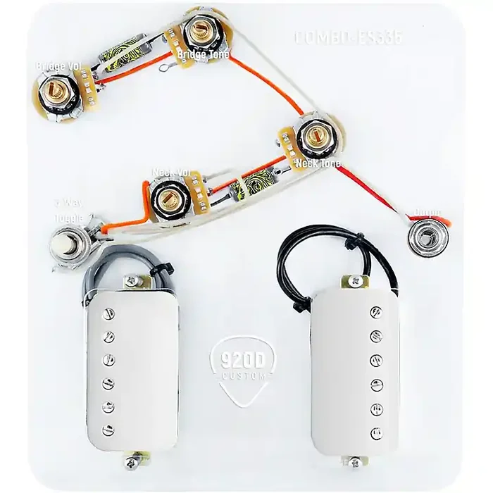 920D Custom Combo Kit for ES-335 With Nickel Cool Kids Humbuckers & ES-335-V Wiring Harness Guitar Center