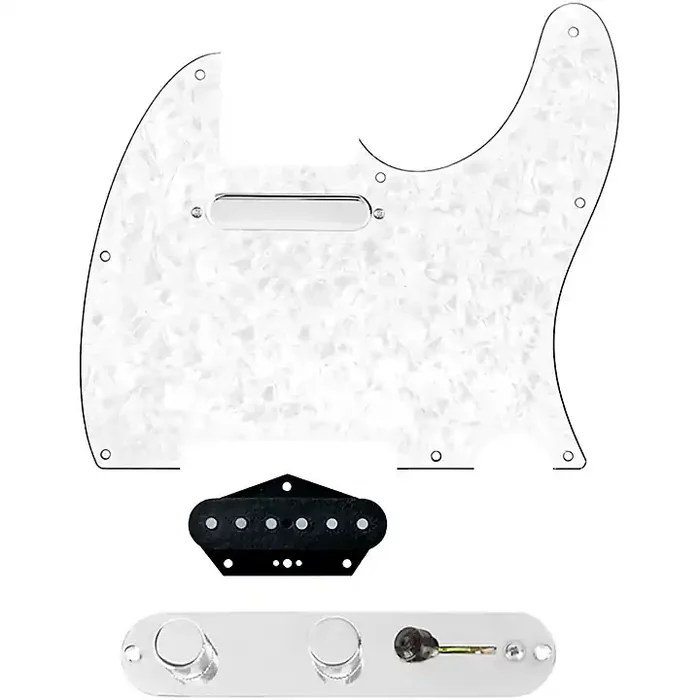 920D Custom Texas Vintage Loaded Pickguard for Tele With T3W-REV-C Control Plate White Pearl Guitar Center