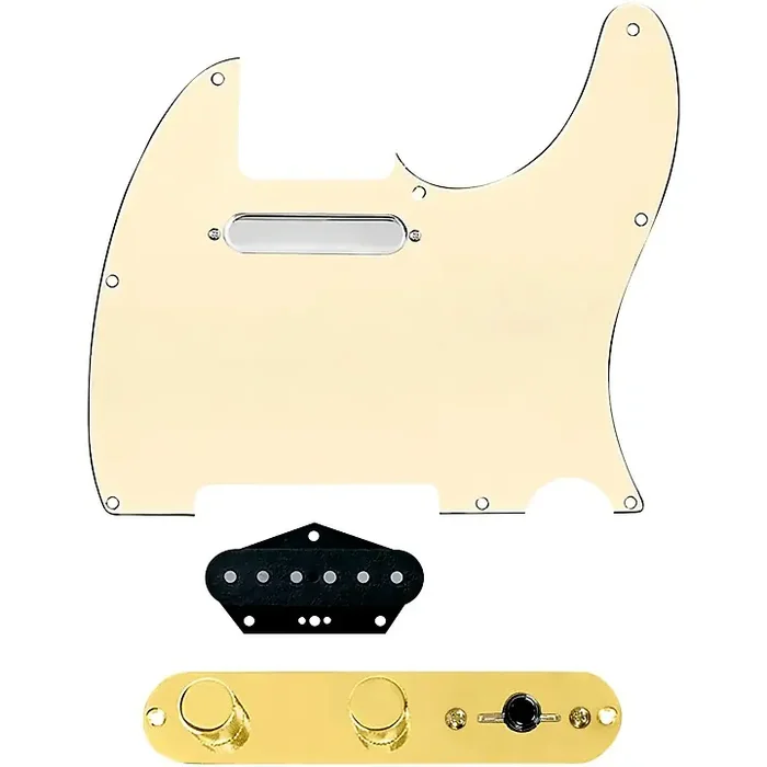 920D Custom Texas Vintage Loaded Pickguard for Tele With T3W-REV-G Control Plate Aged White Guitar Center