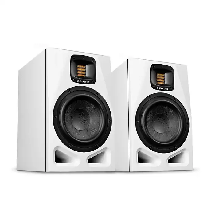ADAM Audio A7V 7″ 2-Way Powered Studio Monitor (Pair), Limited White Guitar Center