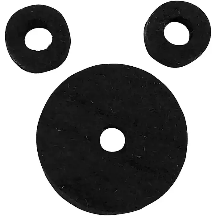 Ahead Red Wool Cymbal Felts Hi-Hat Pack Jet Black Guitar Center