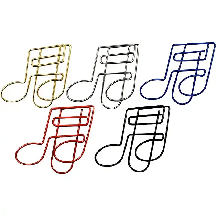 AIM 16th Note Assorted Color Paper Clip Pack Guitar Center