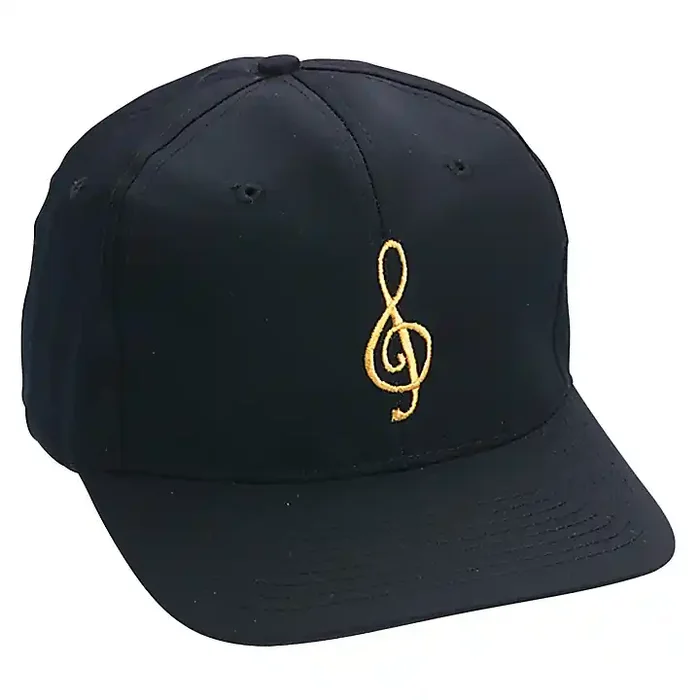 AIM Black/Gold Treble Clef Hat Guitar Center