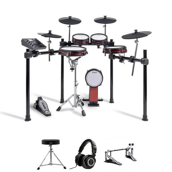 Alesis Crimson III Electronic Drum Kit Bundle Package Including Double Pedal – Andertons Music Co