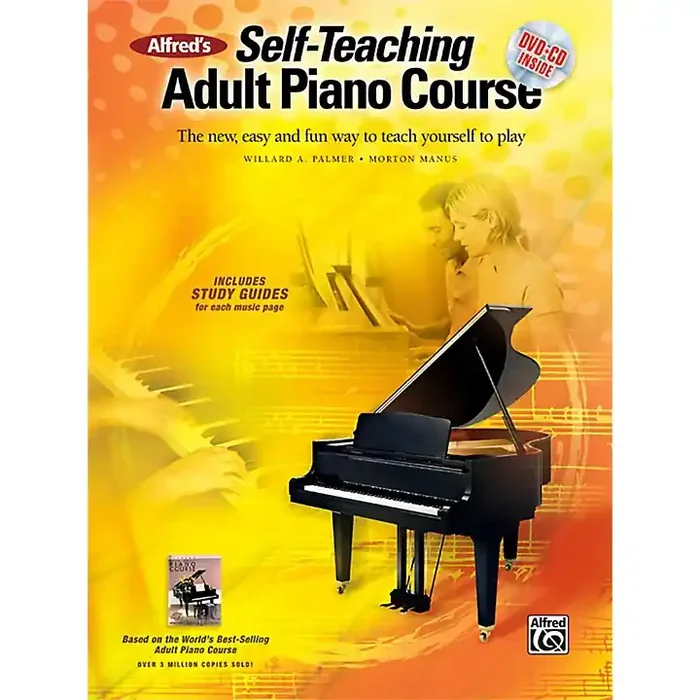 Alfred Alfred‘s Self-Teaching Adult Piano Course Book, CD & DVD Guitar Center