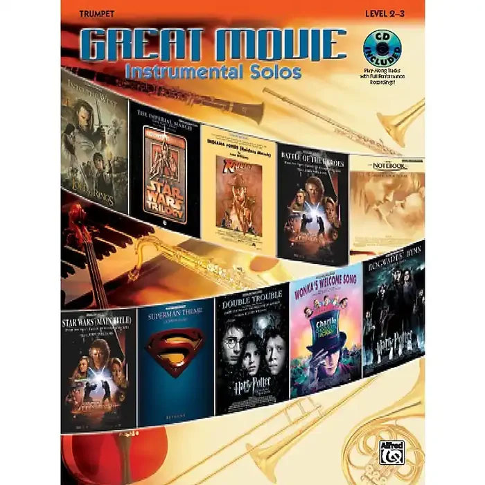 Alfred Great Movie Instrumental Solos Trumpet Book & CD Guitar Center