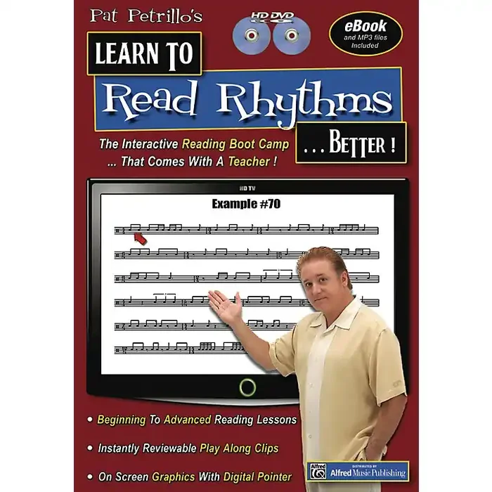 Alfred Pat Petrillos Learn to Read Rhythms . . . Better! 2 DVDs Guitar Center