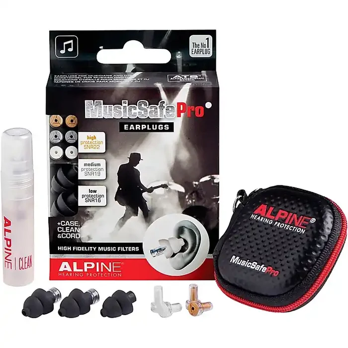 Alpine Hearing Protection MusicSafe Pro Earplugs (Black) Guitar Center