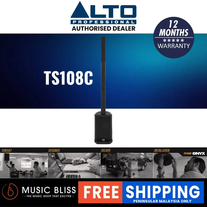 Alto Professional TS108C Portable Colum Array Loudspeaker (TS-108C)