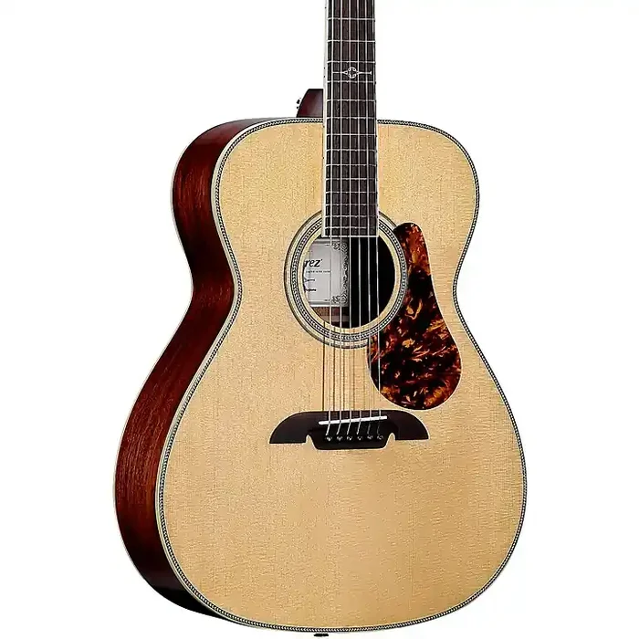 Alvarez MF60E Herringbone Folk-OM Acoustic-Electric Guitar Natural Guitar Center