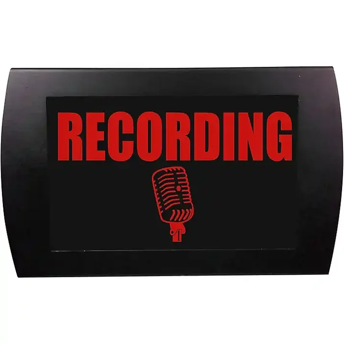 American Recorder Technologies RECORDING LED Lighted Sign, Red Guitar Center