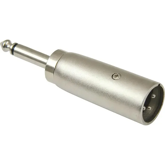 American Recorder Technologies XLR Male to 1/4″ Male Mono Adapter Nickel Guitar Center