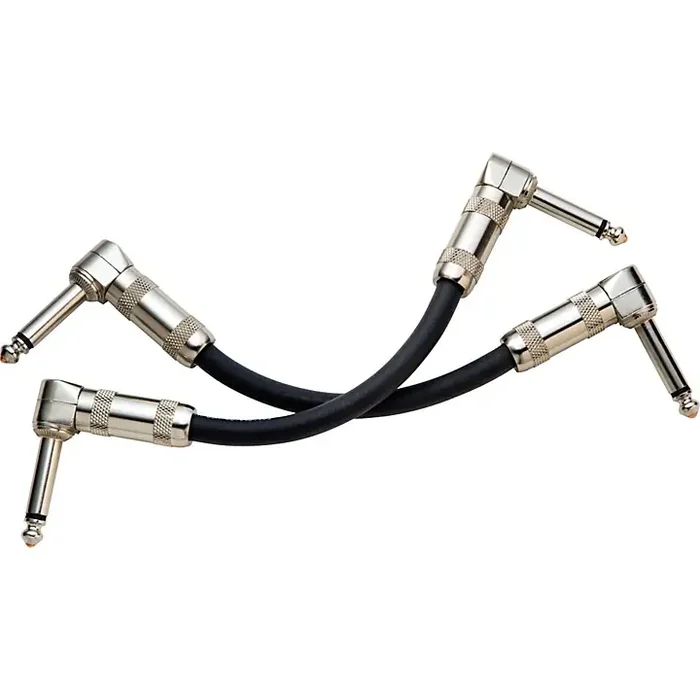 Analysis Plus Black Oval Pedal Coupler Cable 2-Pack 6 in. Guitar Center