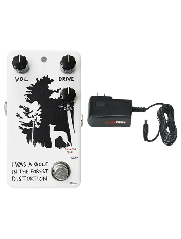 Animals Pedals I Was A Wolf Distortion Pedal V2 + Gator 9V Power Supply Combo