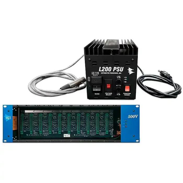 API 500VPR 10-Slot Lunchbox With Power Supply Guitar Center