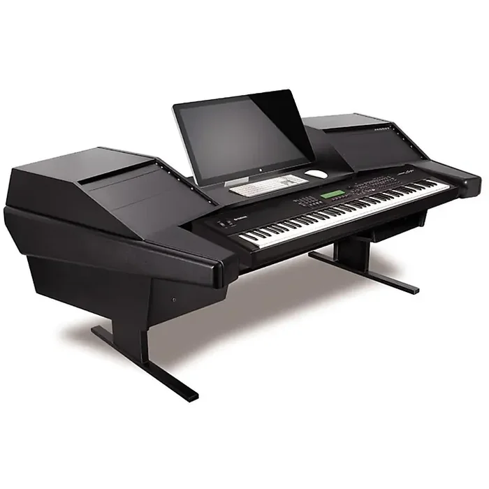 Argosy Dual 15K-803 Keyboard Workstation Black Powder Coated Trim Panels Guitar Center