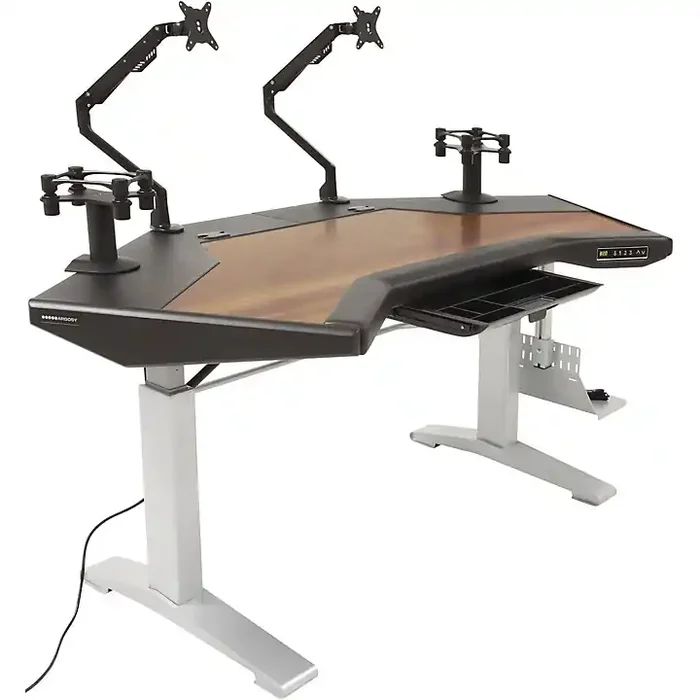 Argosy Halo G XC E Ultimate Height Adjustable Desk with Mahogany Surface Guitar Center