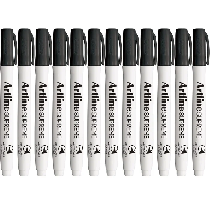 Artline Supreme Whiteboard Marker Pen (Black) [Box 12]