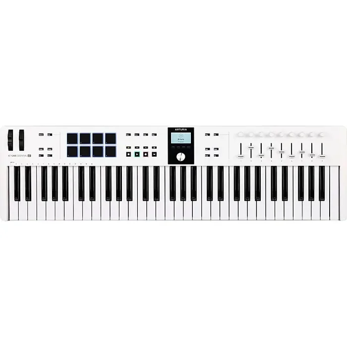 Arturia KeyLab Essential 61 mk3 MIDI Keyboard Controller White Guitar Center
