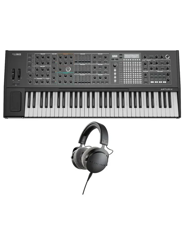 Arturia PolyBrute Noir + Beyerdynamic Studio Headphones