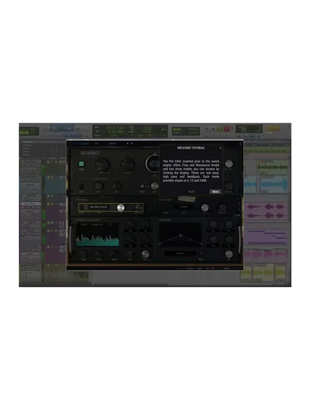 Arturia Rev Intensity Futuristic digital reverb