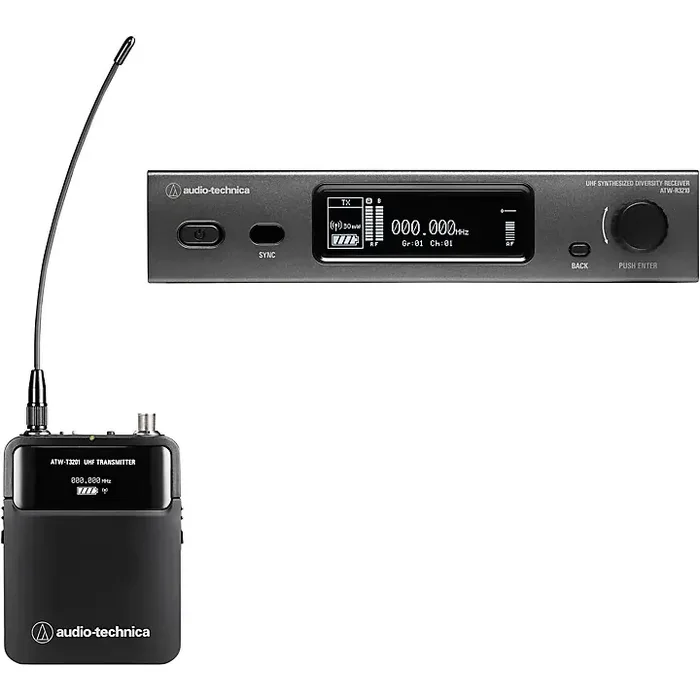 Audio-Technica ATW-3211 3000 Series Frequency-agile True Diversity UHF Wireless Systems Band EE1 Guitar Center