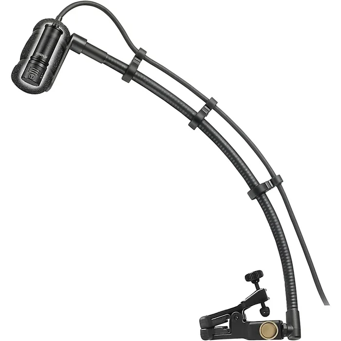 Audio-Technica Audio-Technica ATM350UL Cardioid Condenser Instrument Microphone with Universal Clip-on Mounting System (9″ Gooseneck)
