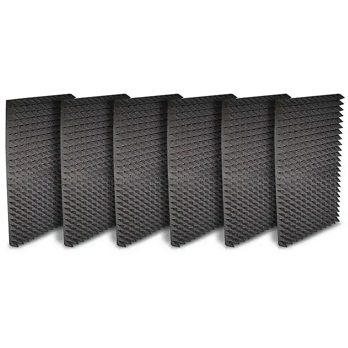 Auralex Studiofoam Pyramids 24″x48″x2″ Acoustic Panel 6-Pack Charcoal Guitar Center