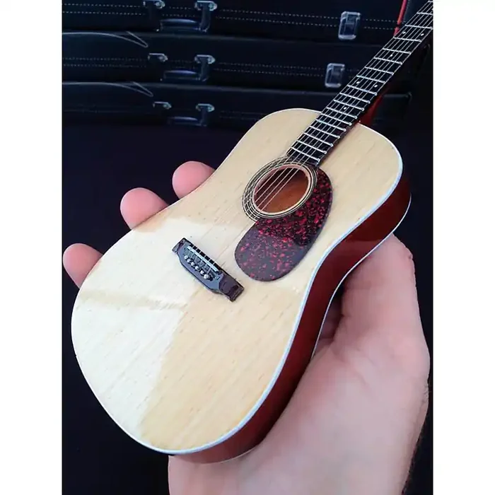 Axe Heaven Classic Natural Finish Acoustic Miniature Guitar Replica Collectible Guitar Center