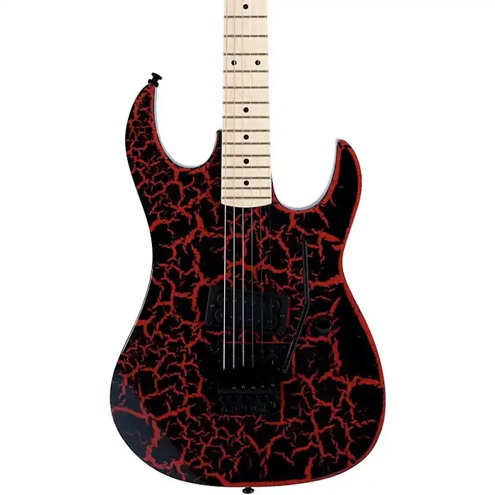 B.C. Rich Gunslinger Retro II with Floyd Rose Electric Guitar Red Crackle Guitar Center