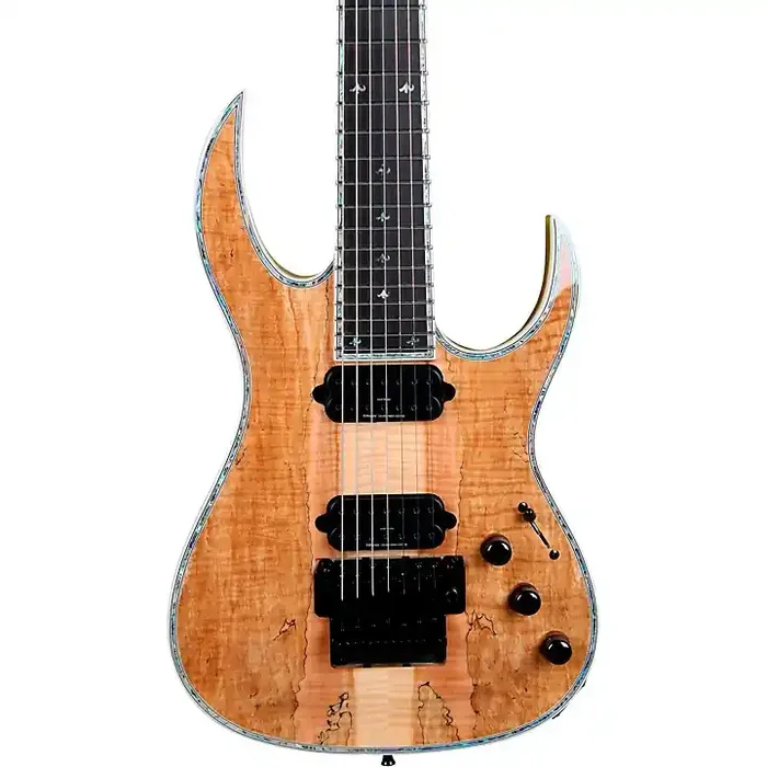 B.C. Rich Shredzilla 7 Prophecy Archtop with Floyd Rose 7-String Electric Guitar Spalted Maple Guitar Center
