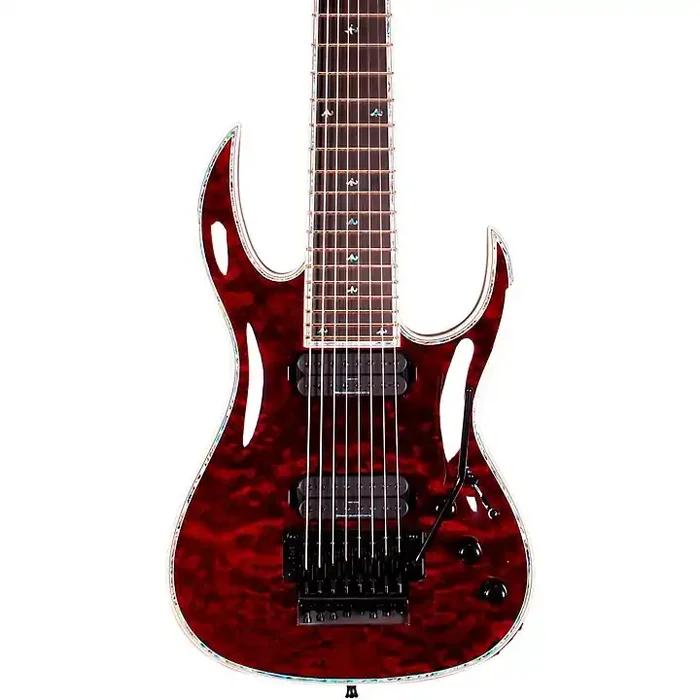 B.C. Rich Shredzilla 8 Prophecy Archtop with Floyd Rose Electric Guitar Black Cherry Guitar Center