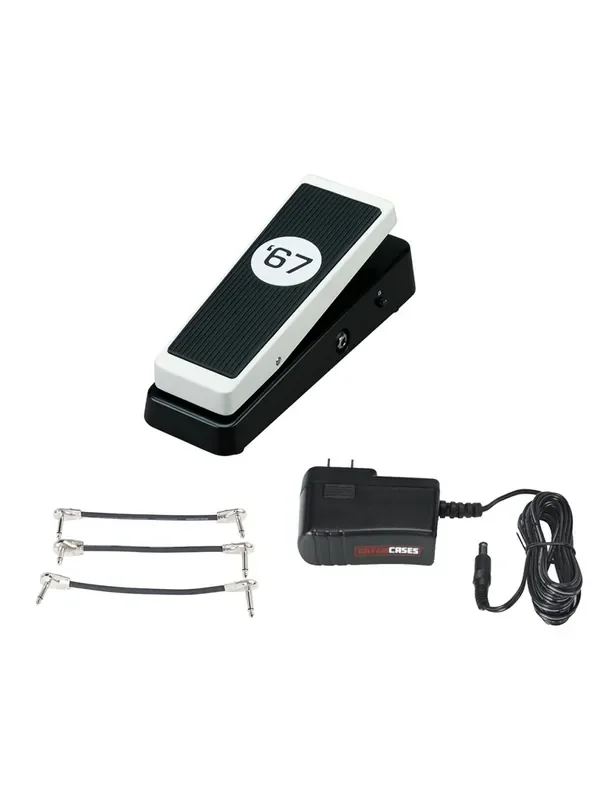 BBE ‘67 Wah Modified Wah Pedal + Gator 9V Power Combo & 3 Patch Cables