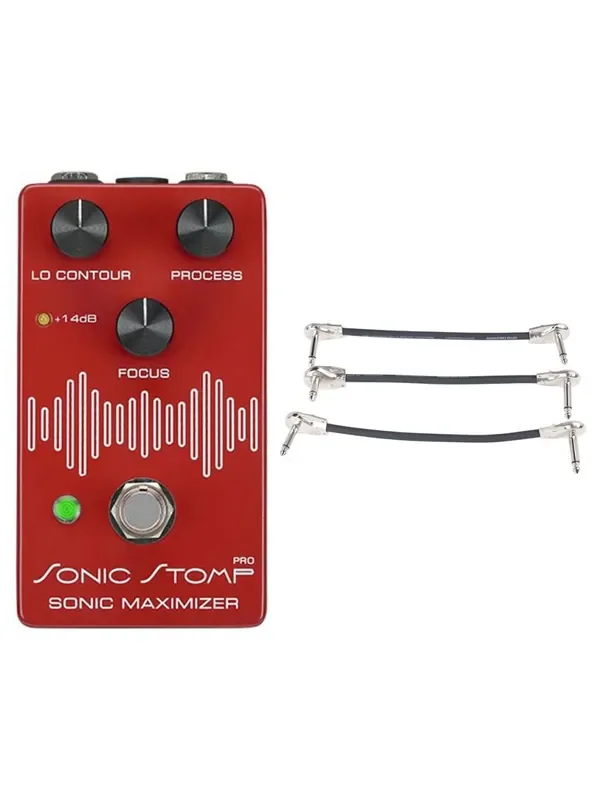 BBE Sonic Stomp Pro Sonic Maximizer + Gator Patch Cable 3 Pack