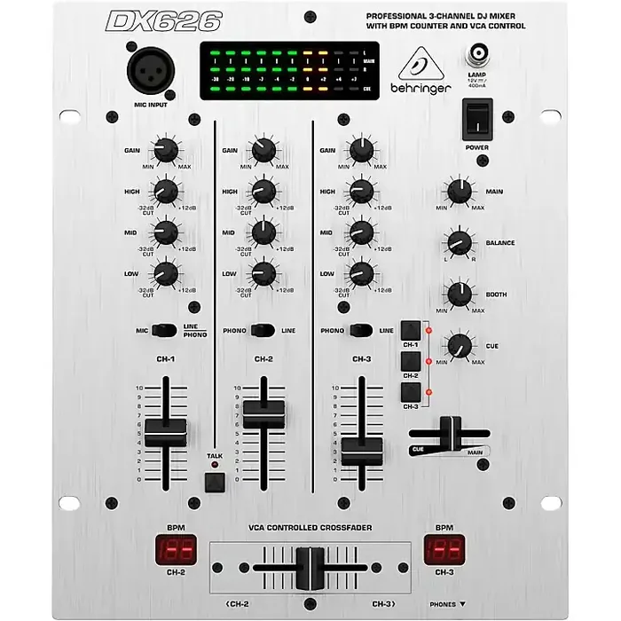 Behringer DX626 Pro DJ Mixer Guitar Center