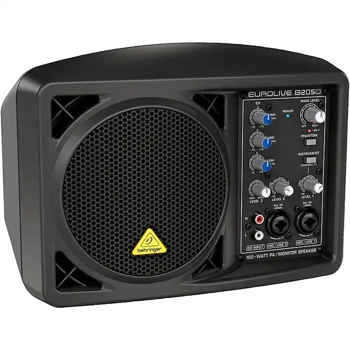 Behringer EUROLIVE B205D 150W Powered Monitor Speaker Black Guitar Center