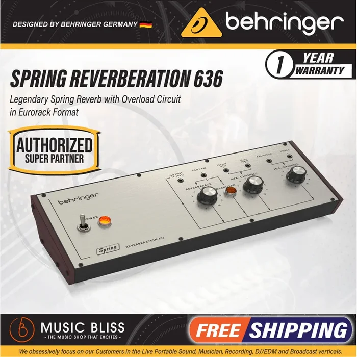Behringer Spring Reverberation 636 Spring Reverb