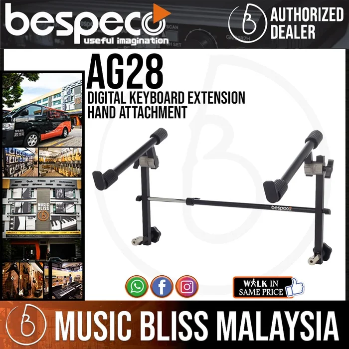 Bespeco AG28 Universal Second Tier Add On Keyboard Stand (AG-28 / AG 28)