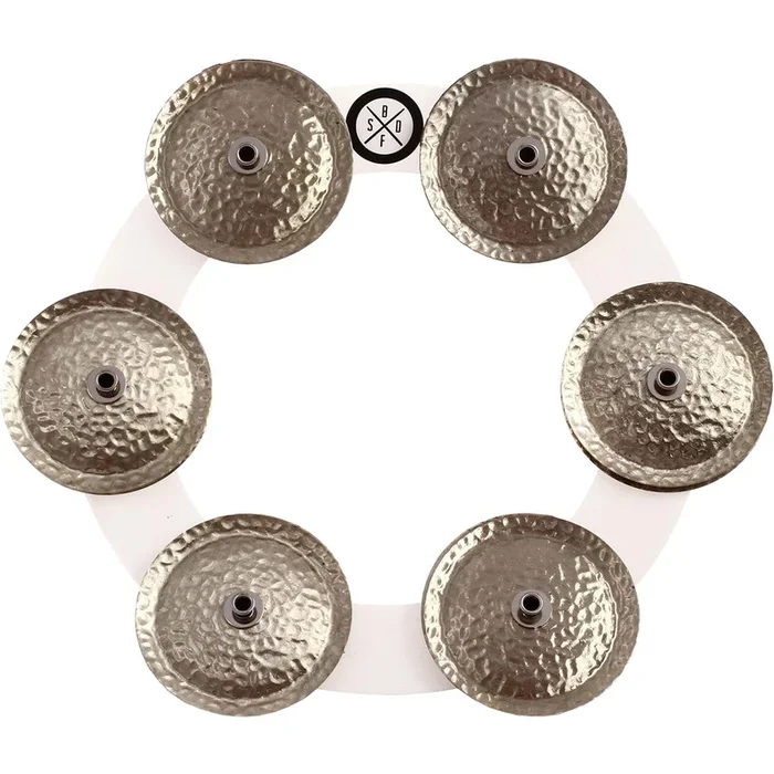Big Fat Snare Drum White Copper Bling Ring